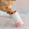 Electrical paw cleaner removing dirt from a dog's paw
Portable rechargeable paw cleaning device for pets
Dog using an electrical paw cleaner indoors
Close-up of an electric paw washer in action