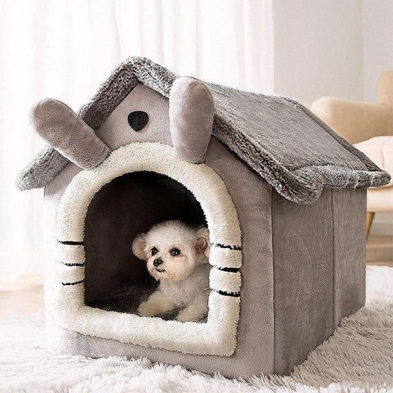 Cozy indoor doghouse for small pets
Soft and stylish doghouse with plush interior
Dog resting in a cozy indoor doghouse
Comfortable and portable doghouse for home use