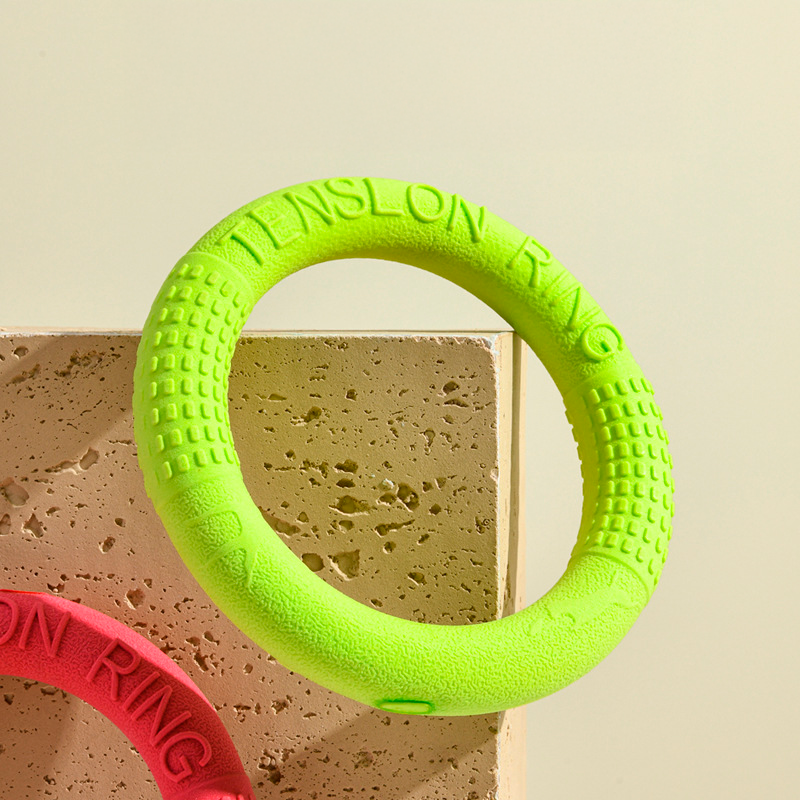 Dog playing fetch with a training ring
Durable rubber training ring for dogs
Close-up of interactive training ring toy
Dog enjoying tug-of-war with a training ring